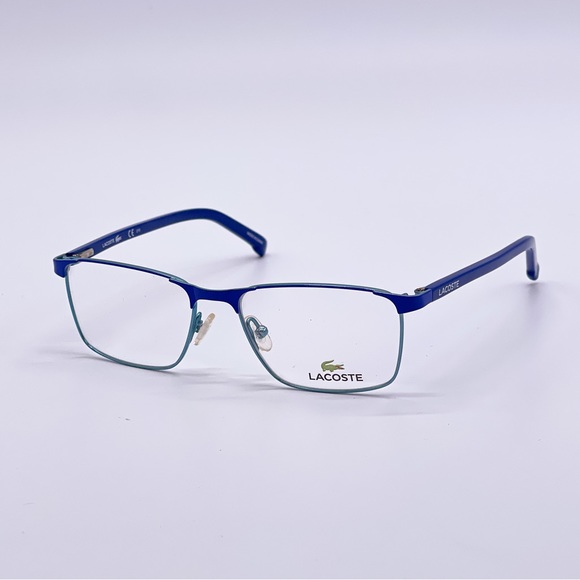 NEW LACOSTE KID’S EYEGLASSES L3106 424 BLUE KID’S EYEWEAR LACOSTE - Picture 2 of 9